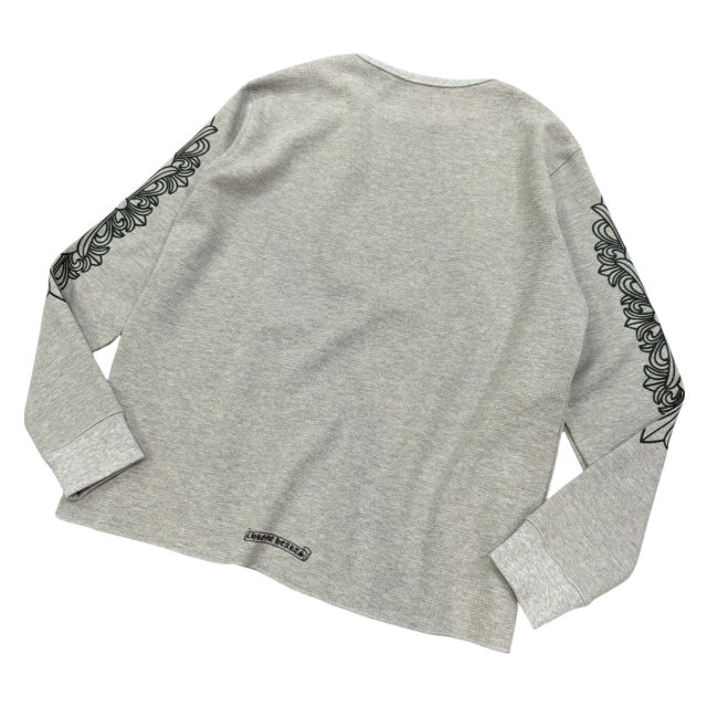 1:1 quality CH Waffle Fabric Printed Long Sleeve T-Shirt 3 colors