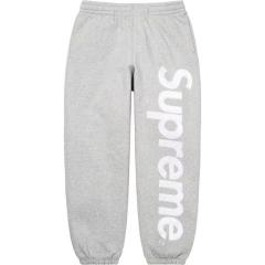 SUPREM* SATIN APPLIQUÉ APPLIQUE HOODED SWEATSHIRT HOODIE