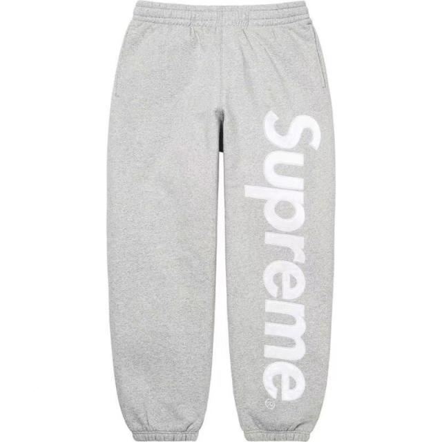 SUPREM* SATIN APPLIQUÉ APPLIQUE HOODED SWEATSHIRT HOODIE