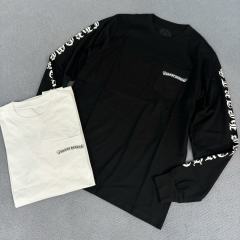 1:1 quality CH Scroll Logo Long Sleeve T-Shirt 2 colors