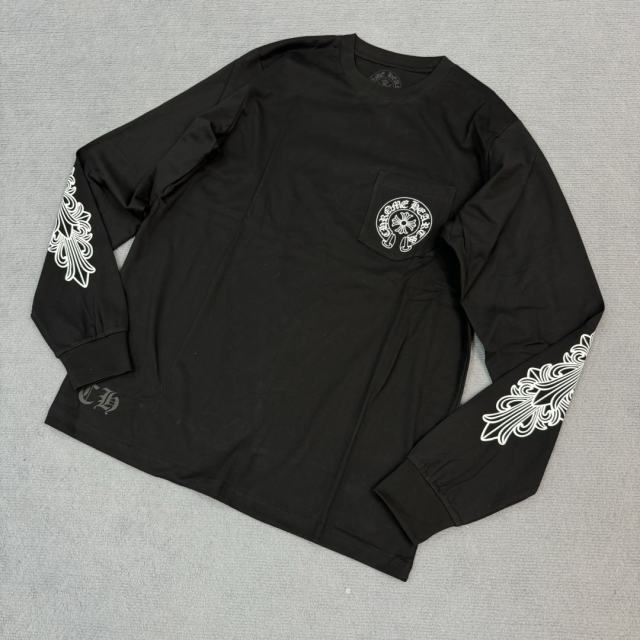 1:1 quality CH Paris Limited Letter Flower Arm Long Sleeve T-Shirt