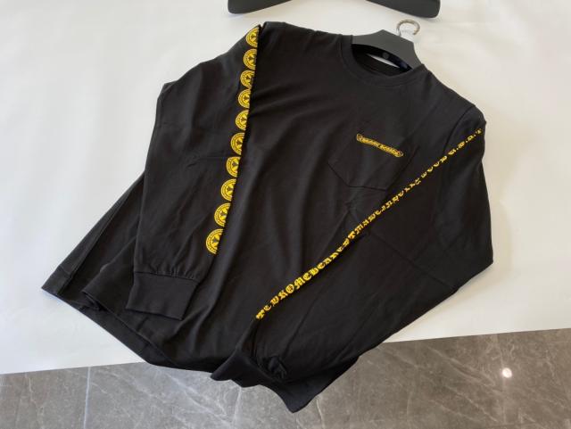 1:1 quality CH Gold Disc Cross Long Sleeve T-shirt 2 colors