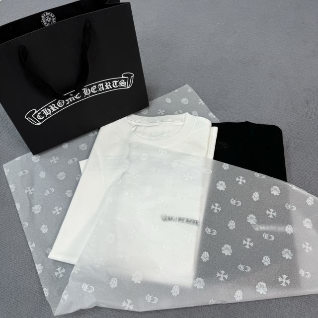 1:1 quality CH Front and back classic scroll print Tee