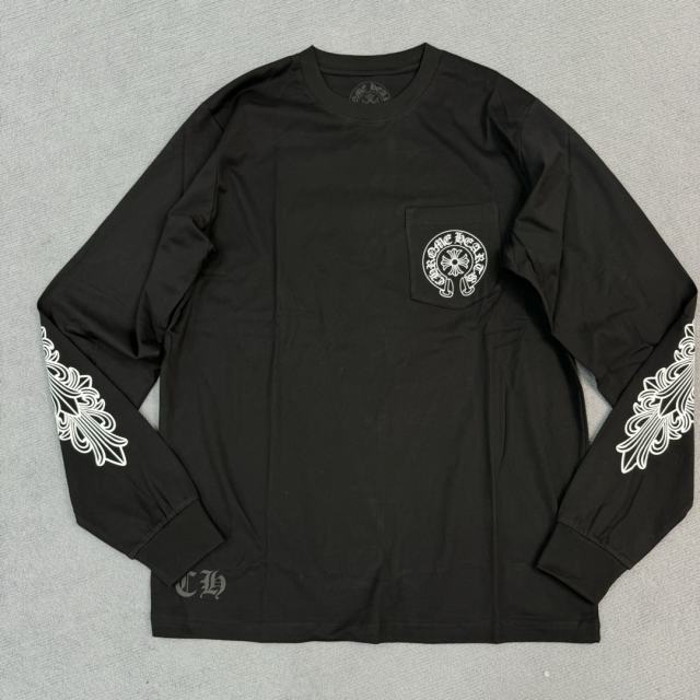 1:1 quality CH Paris Limited Letter Flower Arm Long Sleeve T-Shirt
