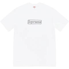 Suprem* x KAWS Chalk Logo Box Logo T-Shirt