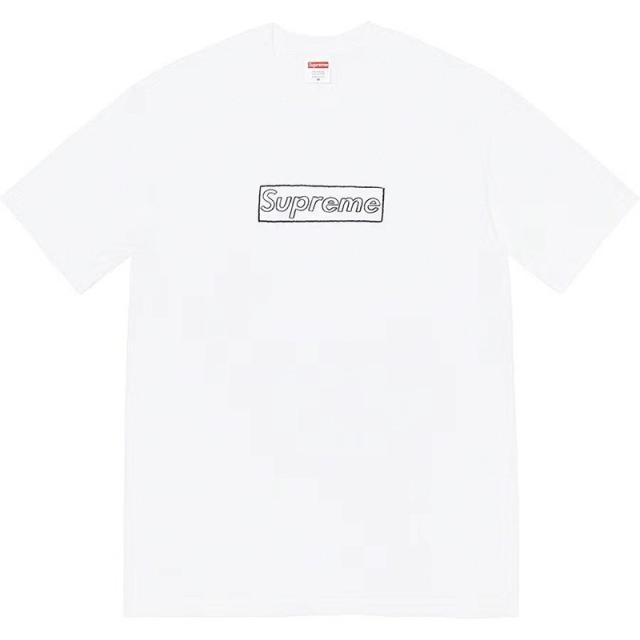 Suprem* x KAWS Chalk Logo Box Logo T-Shirt