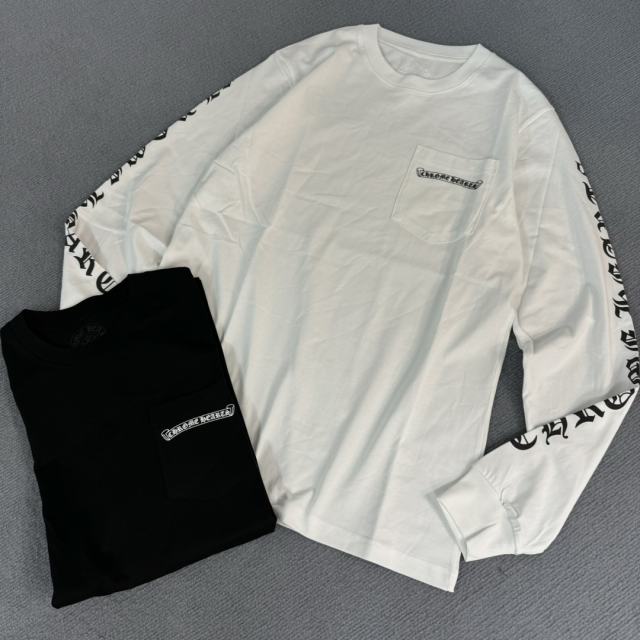 1:1 quality CH Scroll Logo Long Sleeve T-Shirt 2 colors