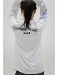 1:1 quality CH 2024 Las Vegas Limited Sanskrit Flower Arm Long Sleeve T-Shirt 2 colors