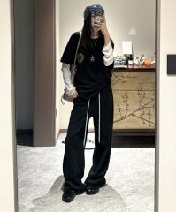 1:1 quality CH Beijing Anniversary Limited Yellow and Green Letter Print Tee