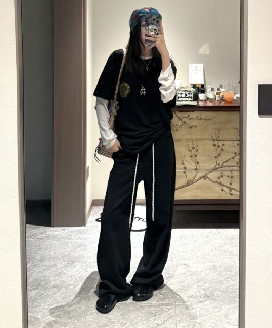 1:1 quality CH Beijing Anniversary Limited Yellow and Green Letter Print Tee