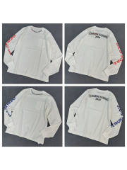 1:1 quality CH 2024 Las Vegas Limited Sanskrit Flower Arm Long Sleeve T-Shirt 2 colors