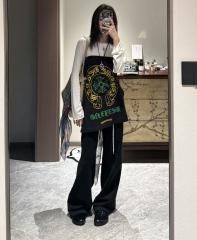 1:1 quality CH Beijing Anniversary Limited Yellow and Green Letter Print Tee