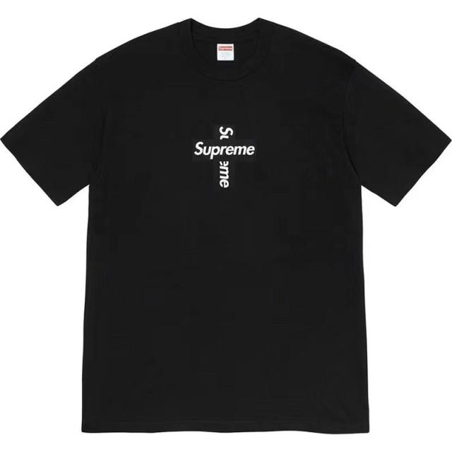 Suprem* Cross Box Logo T-Shirt