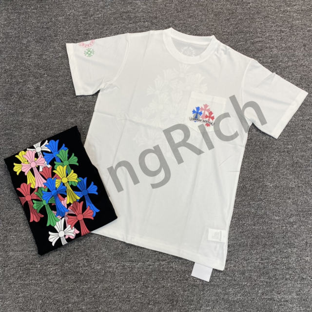 1:1 quality CH Colorful Cross tee 2 colors