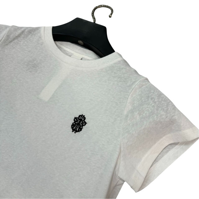 1:1 quality CH Treasure Sword Letter Embroidered Tee 2 colors for girls