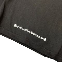 1:1 quality CH Treasure Sword Letter Embroidered Tee 2 colors for girls