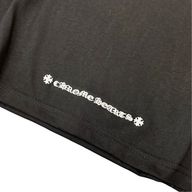 1:1 quality CH Treasure Sword Letter Embroidered Tee 2 colors for girls