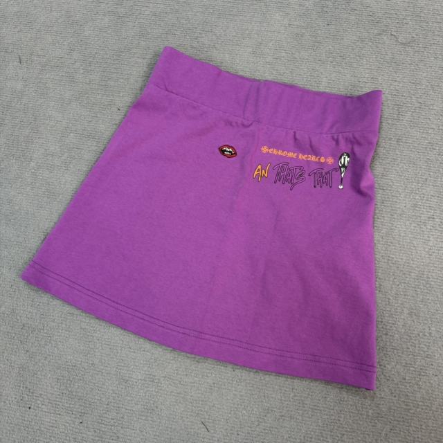 1:1 quality CH Graffiti Collection Purple Long Sleeve T-Shirt & skirt set