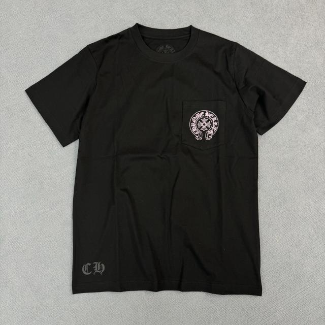 1:1 quality CH Pink Horseshoe Letter Print Tee