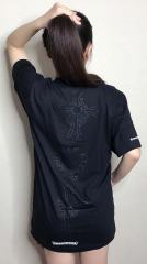 1:1 quality CH Simple minimalist dark print three elements tee 2 colors