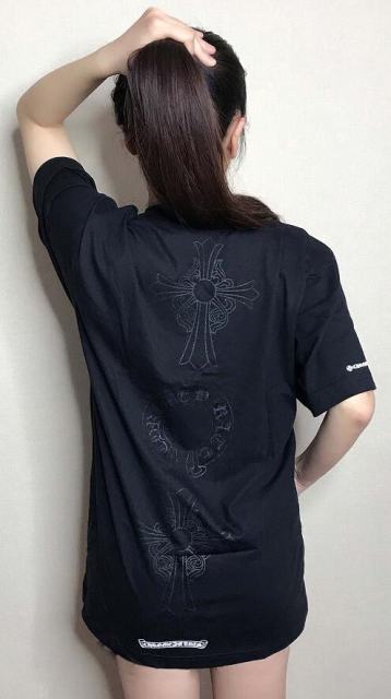 1:1 quality CH Simple minimalist dark print three elements tee 2 colors
