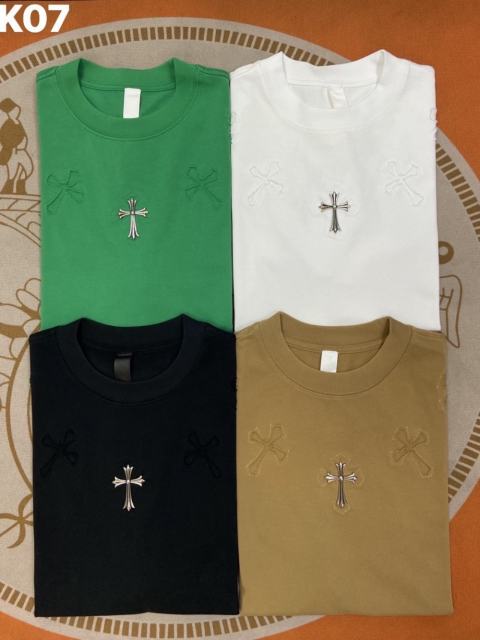 1:1 quality CH Metal Logo tee 4 colors