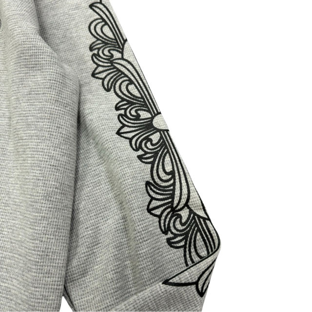1:1 quality CH Waffle Fabric Printed Long Sleeve T-Shirt 3 colors