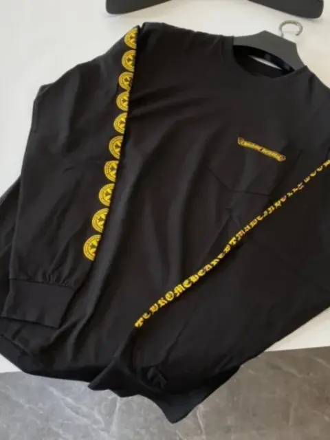 1:1 quality CH Gold Disc Cross Long Sleeve T-shirt 2 colors