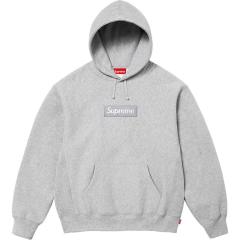 SUPREM* BOX LOGO HOODIE GRAY