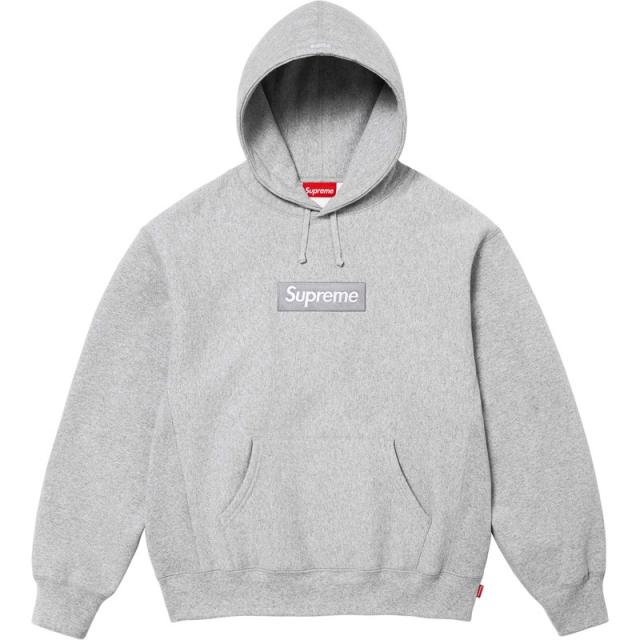 SUPREM* BOX LOGO HOODIE GRAY