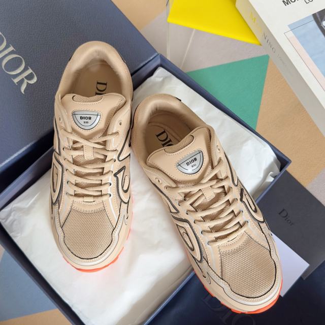 1:1 quality version Leather and mesh fabric patchwork reflective sneakers 34 colors