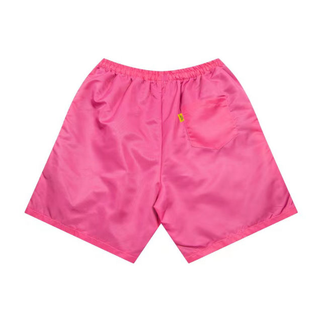 Solid color smooth woven shorts