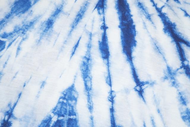 Retro center point tie-dye washed printed tee