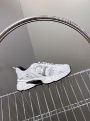 1:1 quality version Mesh cowhide leather patchwork embroidered logo sneakers 7 colors