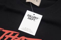 Retro red text splashing ink washed printed tee