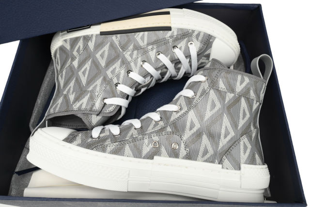 D High Top Gray CD Diamond Canvas 3SH118ZPP_H868