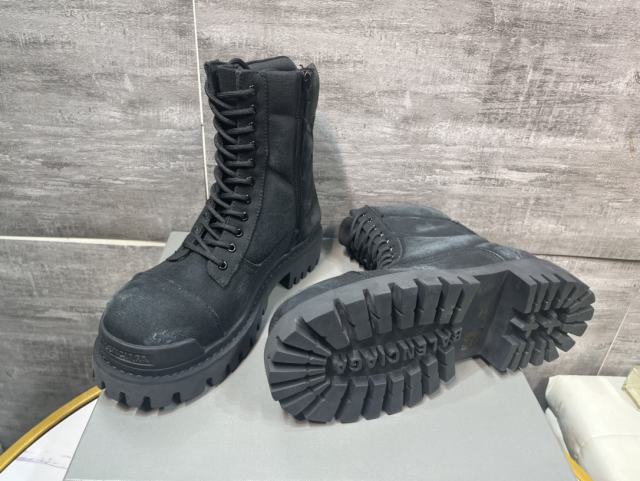 1:1 quality Black and White Marble Spot High Top Martin Boots