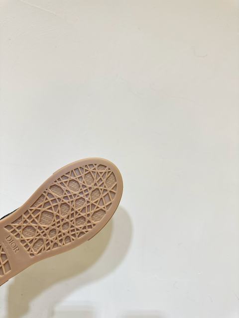 1:1 quality version  Di0r x St0ne isl@nd Electric embroidered letters lace-up casual board shoes 6 colors