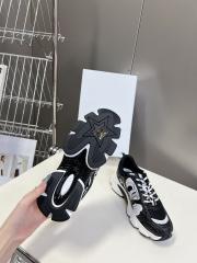 1:1 quality version Mesh cowhide leather patchwork embroidered logo sneakers 7 colors
