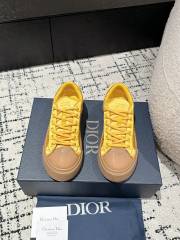 1:1 quality version  Di0r x St0ne isl@nd Electric embroidered letters lace-up casual board shoes 6 colors