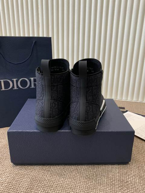 1:1 quality version B23 Classic Oblique Printed High-Top Sneakers 2 colors