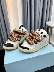1:1 quality Thick Sole Colorblocking Lace-Up Bread Shoes