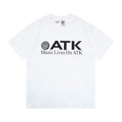 Retro swirl graffiti Washed Print tee