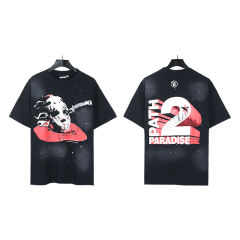 Skull Blood Park White Ink Dot Washed Version Tee