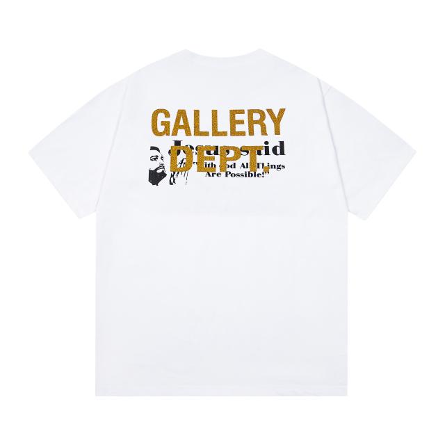 Retro gold foil logo Washed Print tee