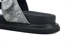D AQUA SANDAL Light Grey Dior Oblique Jacquard