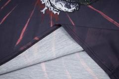 Retro ghost face tie-dye washed printed tee