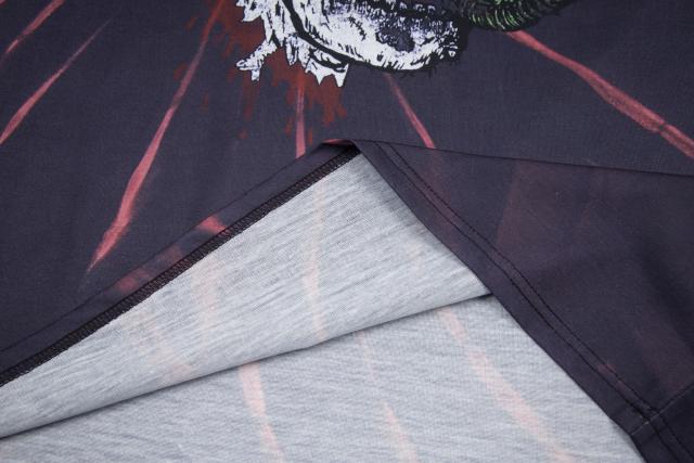 Retro ghost face tie-dye washed printed tee