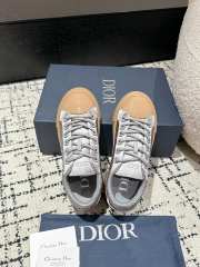 1:1 quality version  Di0r x St0ne isl@nd Electric embroidered letters lace-up casual board shoes 6 colors