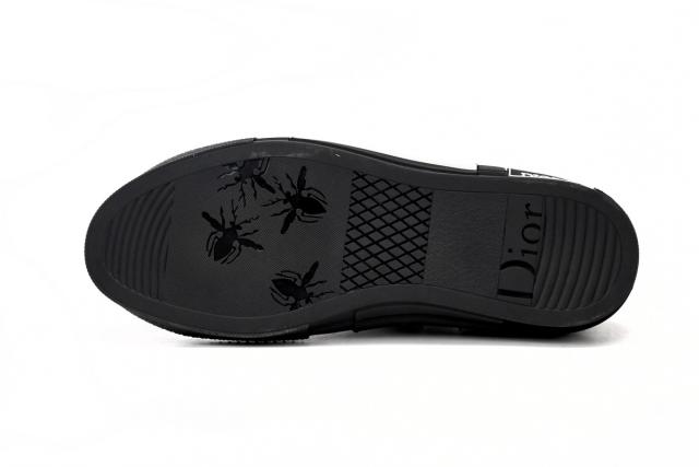 D High Top Canvas Oblique Black